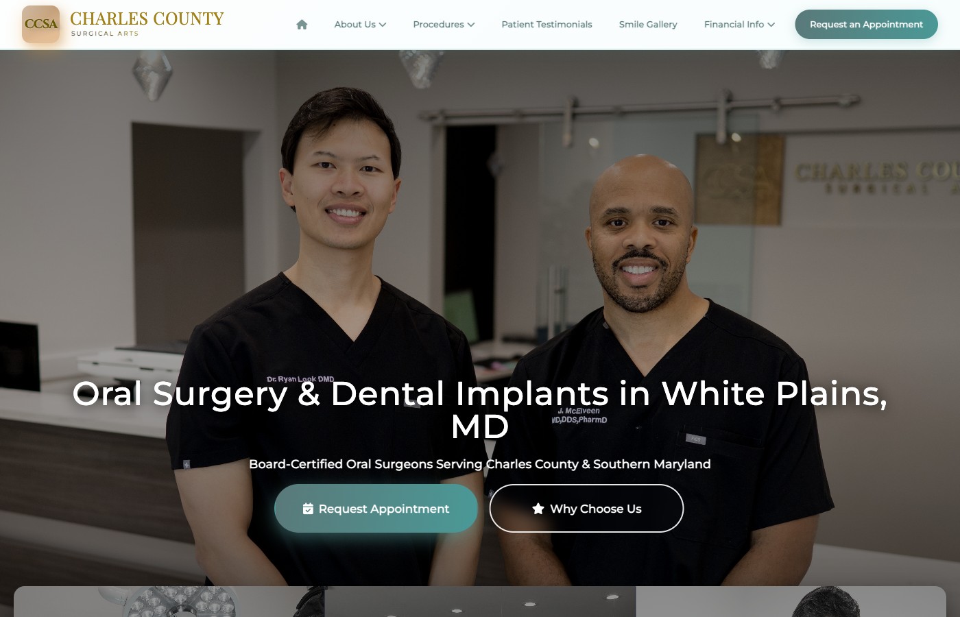 Charles County Surgical Arts website